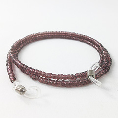 Glasses cord with purple pearls. - Design nr. 3155